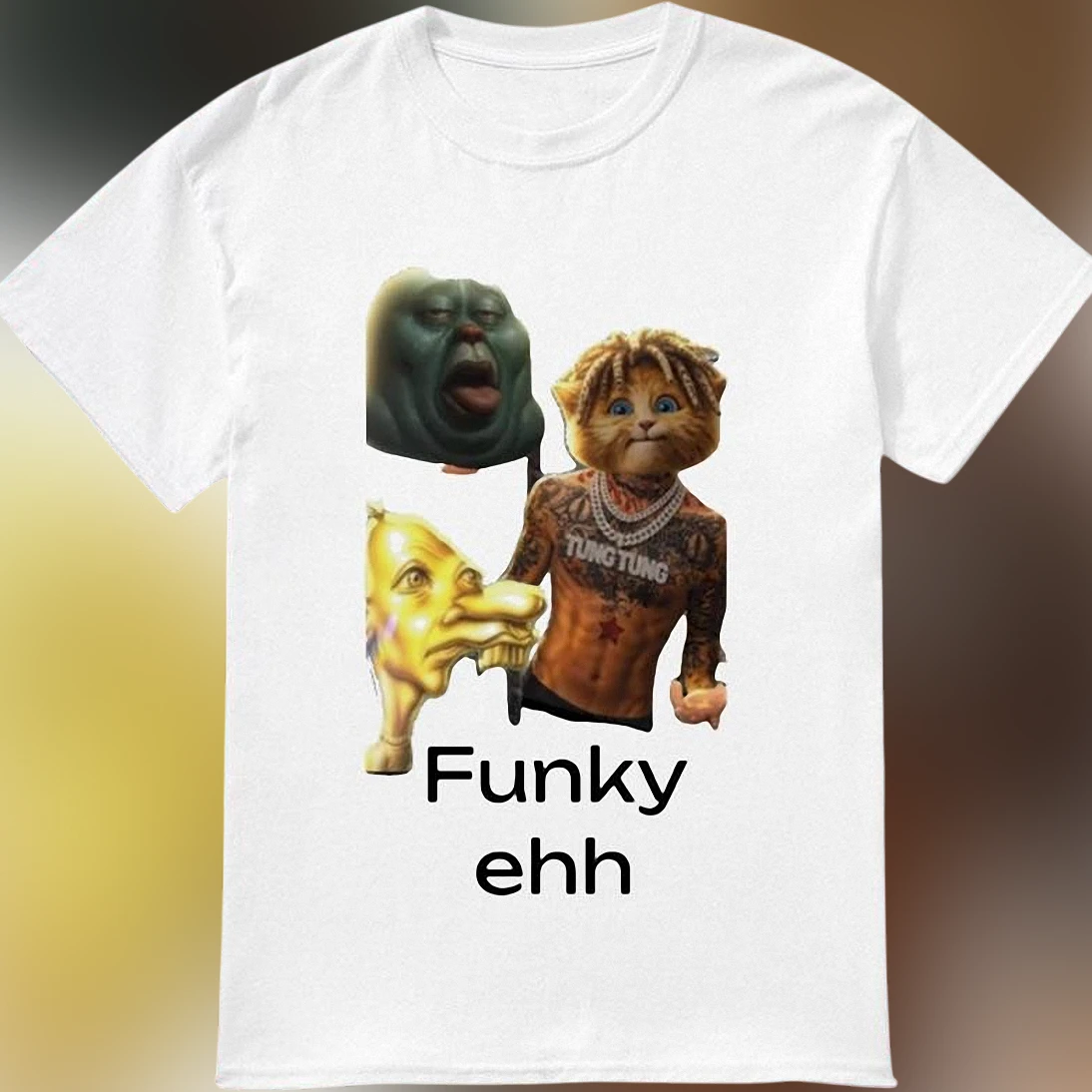 Funky Ehh Surreal Meme Graphic Tee, Ironic Internet Humor Shirt Gift