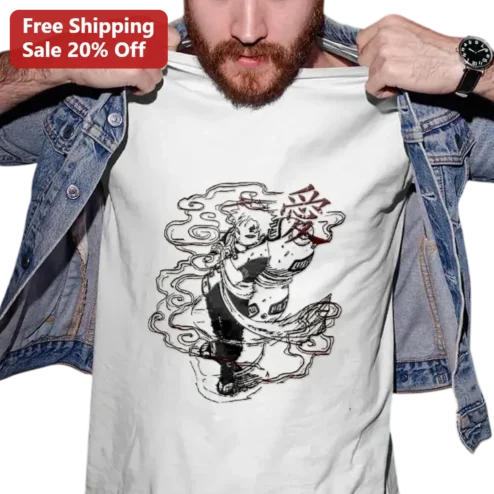 Gaara Tee Naruto Shippuden Kanji Love Anime Graphic Gift for Men Women Otaku Fans
