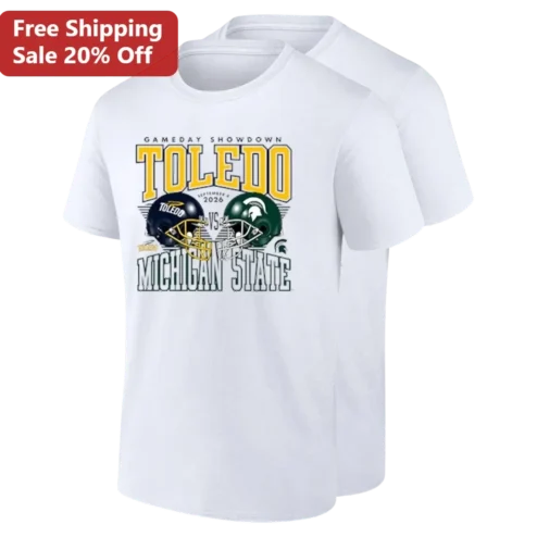 Gameday Showdown Toledo Vs Michigan State September 4 2026 Tee College Football Rivalry Shirt Gift for Fans