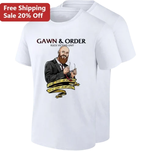 Gawn Order Ruck Victims Unit Crime Scene Do Not Cross Tee, Funny Max Gawn AFL Parody Gift for Melbourne Football Fans
