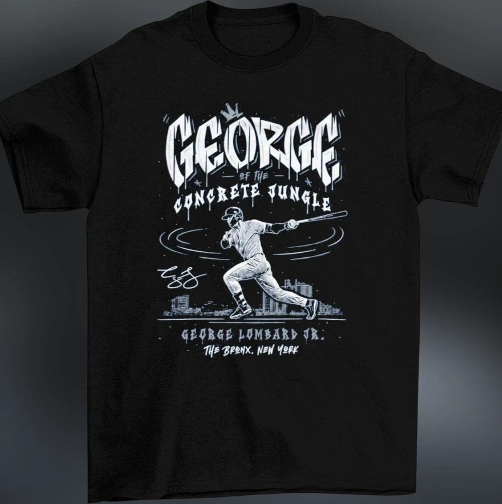 George of the Concrete Jungle George Lombard Jr Bronx Baseball Tee