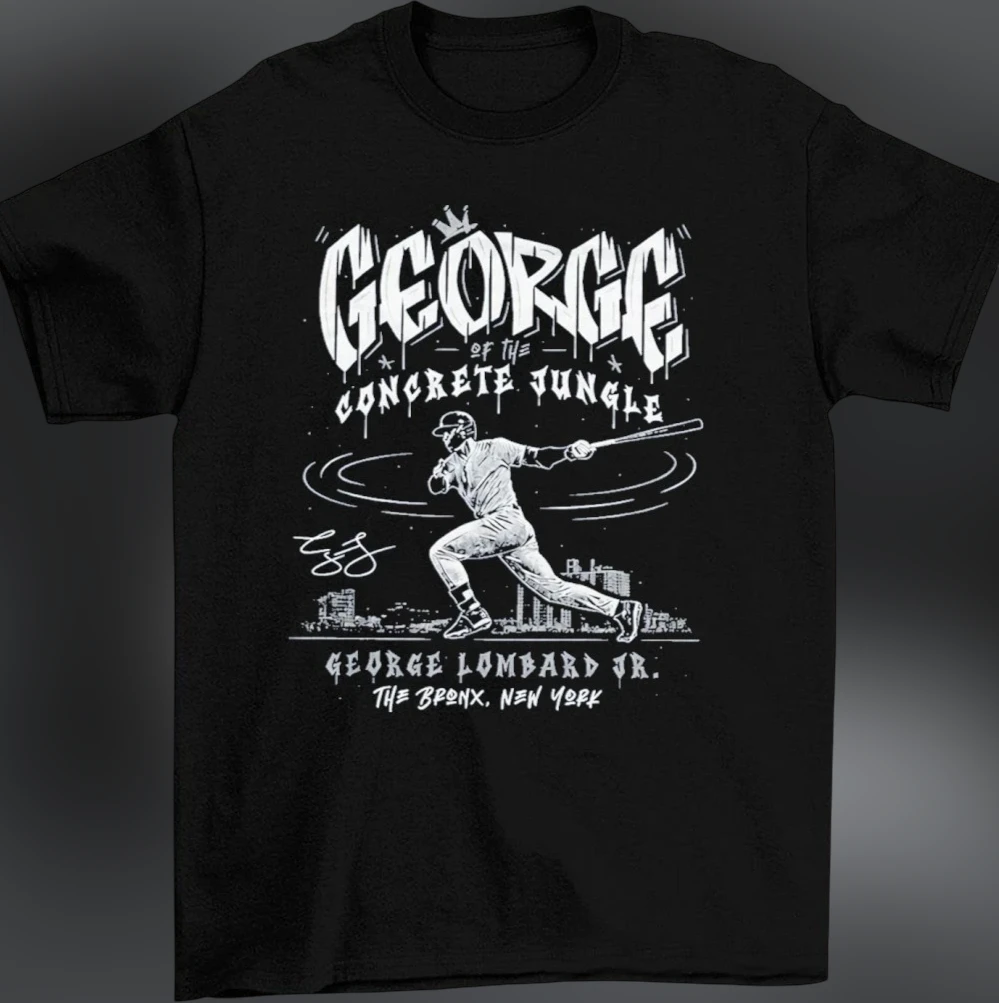 George of the Concrete Jungle George Lombard Jr. Tee, The Bronx New York Baseball Fan Graphic Shirt