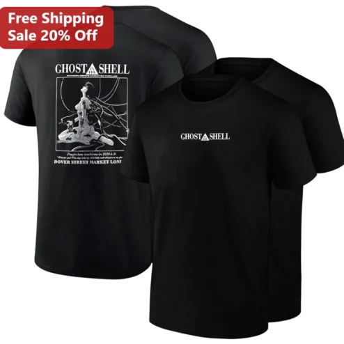 Ghost in the Shell Motoko Kusanagi Tee, Mamoru Oshii Animated Thriller Cyberpunk Anime Shirt, People Love Machines in 2029 Gift for Anime Fans