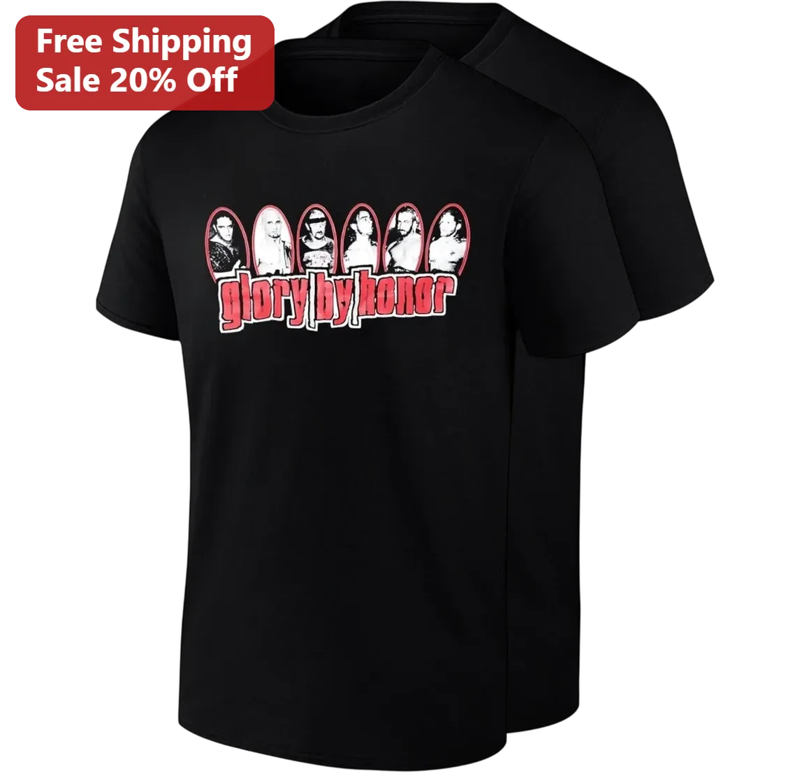 Glory By Honor Tee Ring of Honor Wrestlers Retro Pro Wrestling Fan Gift