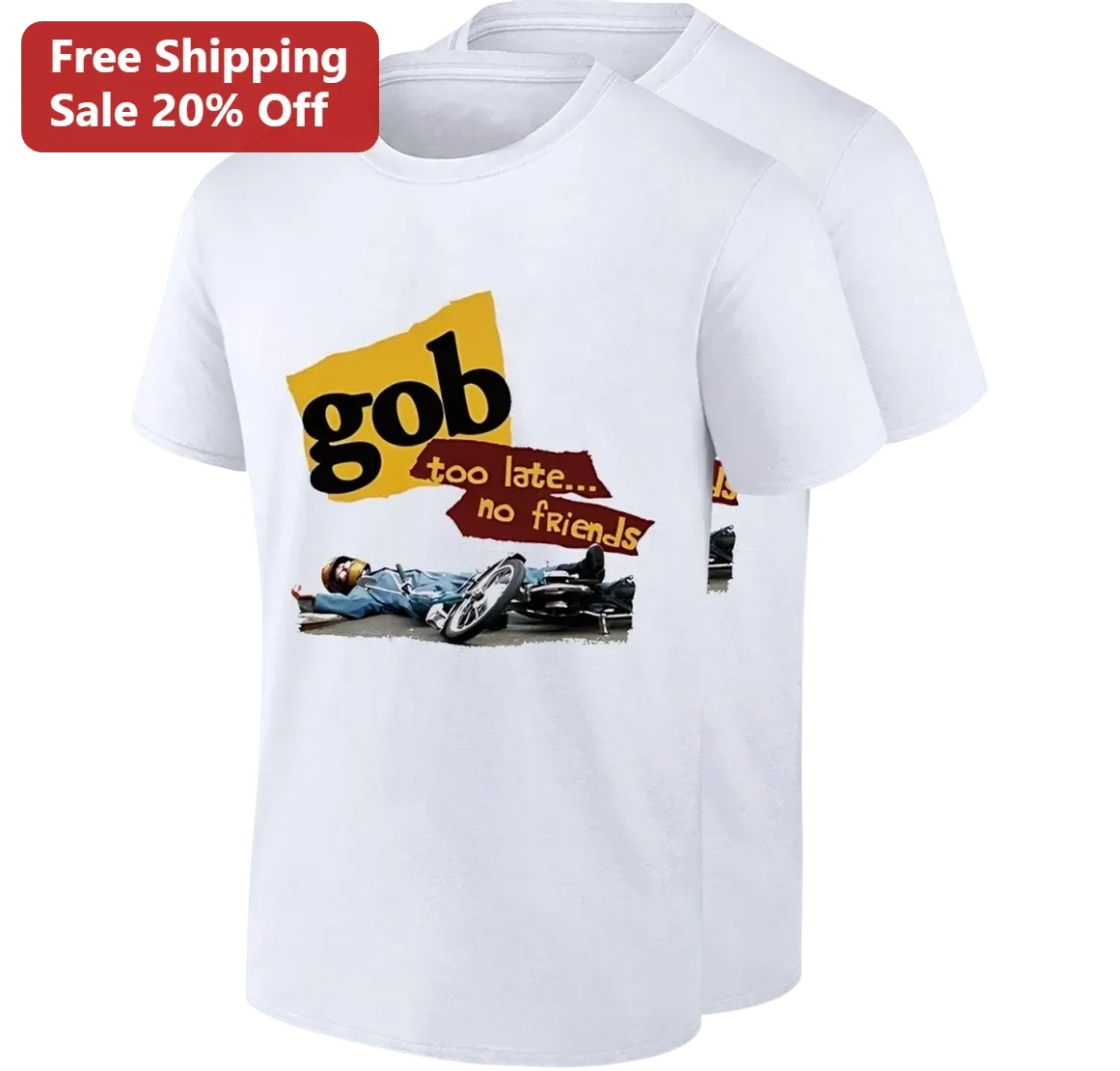 Gob Too Late No Friends Tee, Vintage Pop Punk Band Album Art Graphic Tee, 90s Punk Rock Music Fan Concert Gift for Men Women