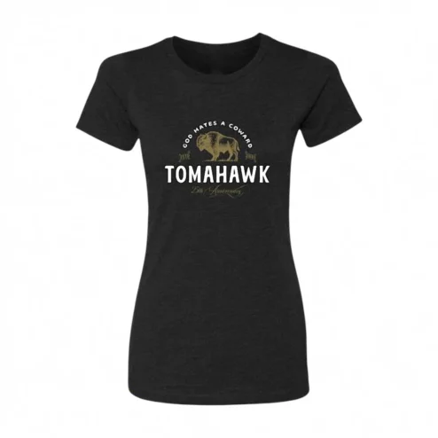 God Hates a Coward Tomahawk Band 5th Anniversary Buffalo Graphic Tee