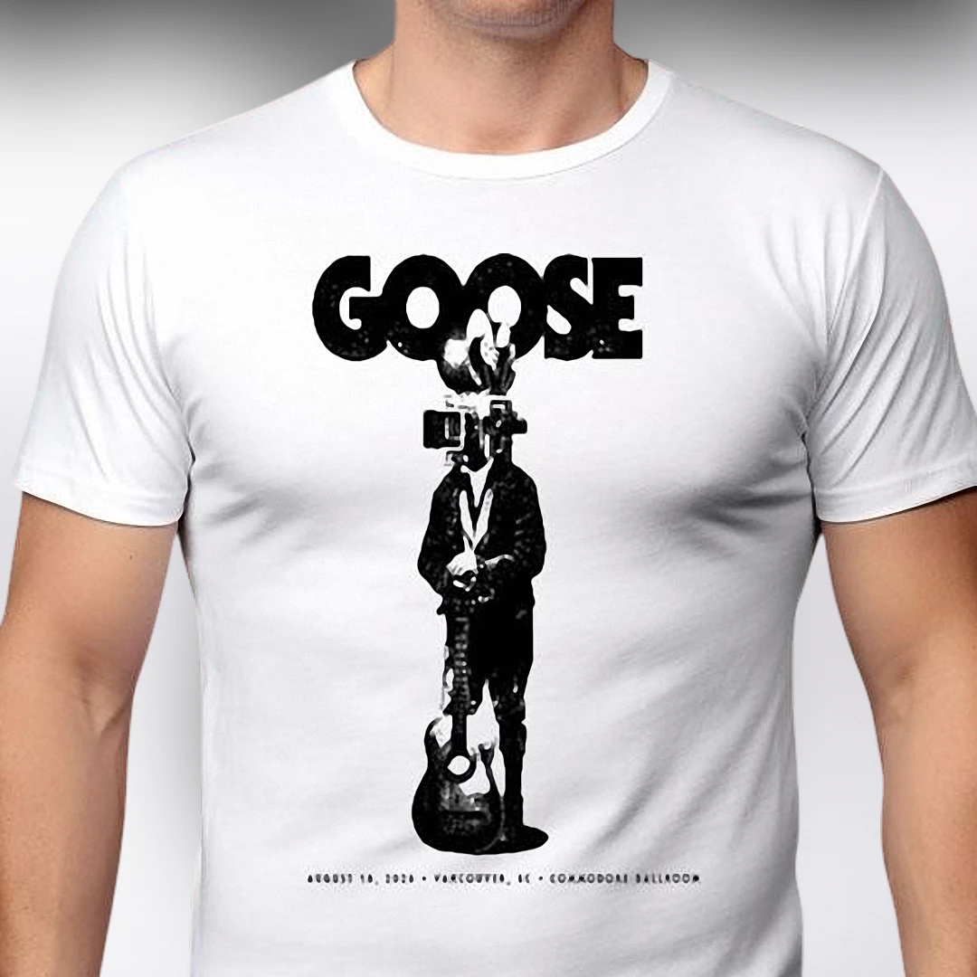 Goose Band August 18 2026 Vancouver Commodore Ballroom Concert Tee, Vintage Jam Rock Tour Fan Souvenir T-Shirt