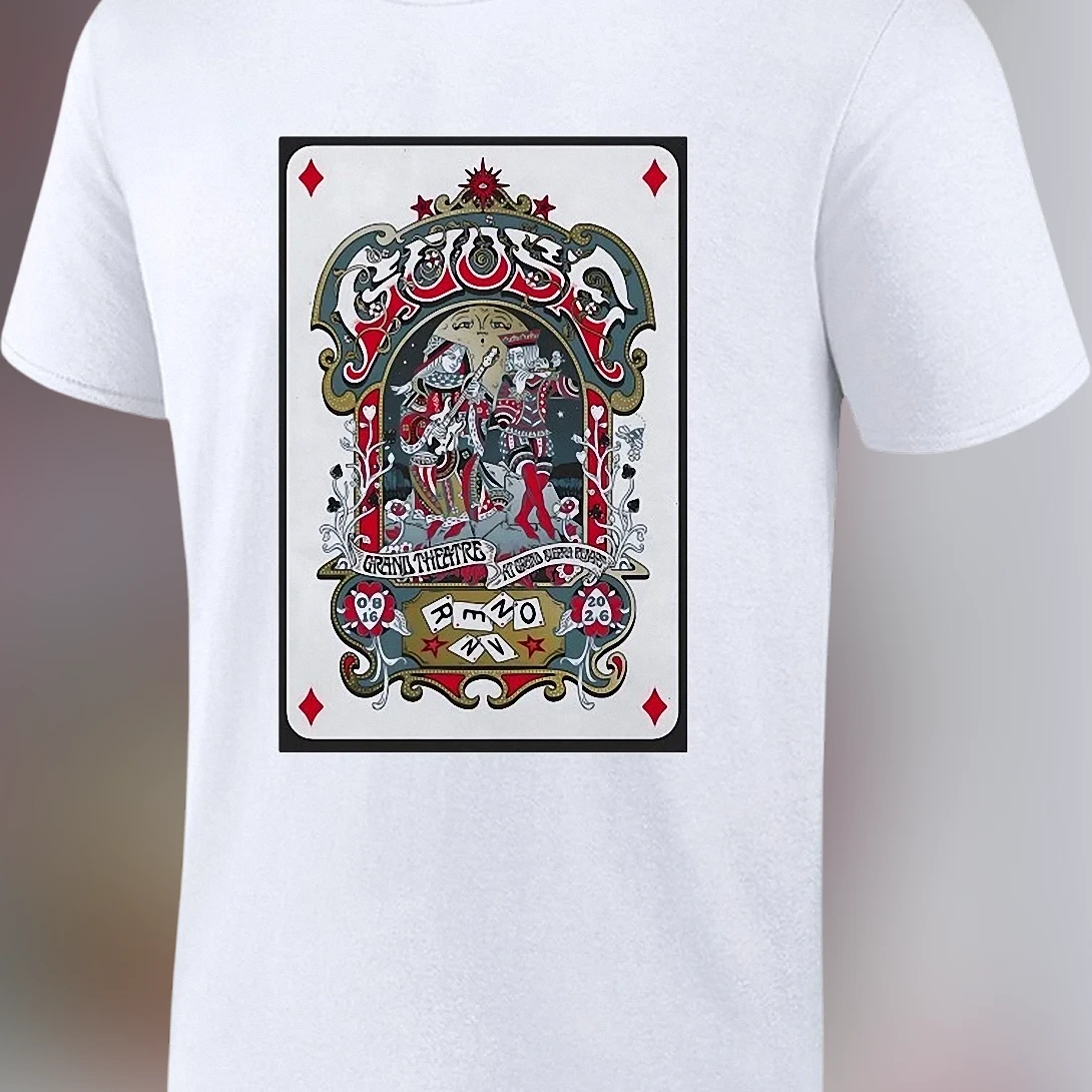 Goose Grand Theatre Grand Sierra Resort Reno NV Tee Vintage Playing Card Concert Graphic Shirt