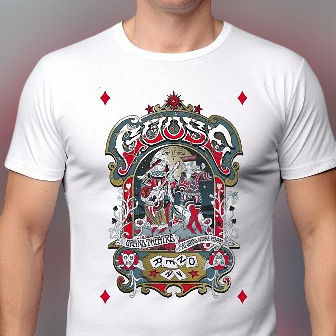 Goose Grand Theatre Reno NV Concert Tee, Grand Sierra Resort Live Tour Souvenir Graphic T-Shirt Gift