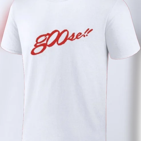 GOOse Red Script Graphic Tee, Funny Novelty Goose Slogan Shirt for Bird Lovers