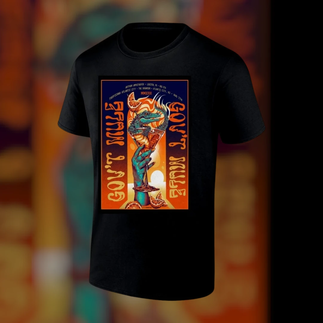 Gov't Mule 2026 Atlantic City and Lewiston Concert Tee Retro Psychedelic Poster Graphic