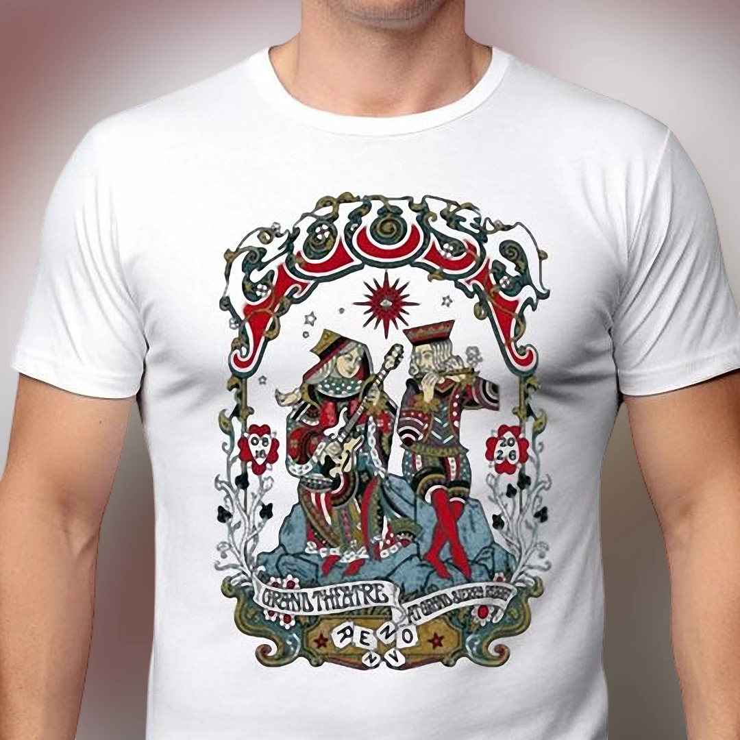 Grand Theatre at Grand Sierra Resort Reno NV Tee Vintage Playing Card Concert Graphic T-Shirt