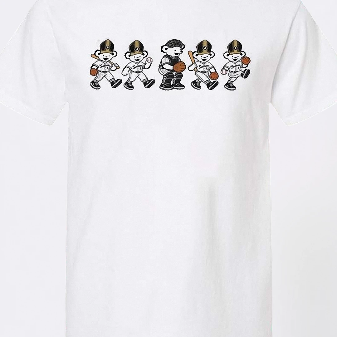Grateful Dead Bear Baseball Tee, Vintage Dancing Bears Graphic T-Shirt Gift for Deadheads