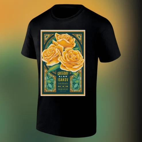 Gregory Alan Isakov Peoria Symphony Orchestra Aug 18 2026 Concert Tee, Prairie Home Alliance Theater Illinois Music Fan Souvenir