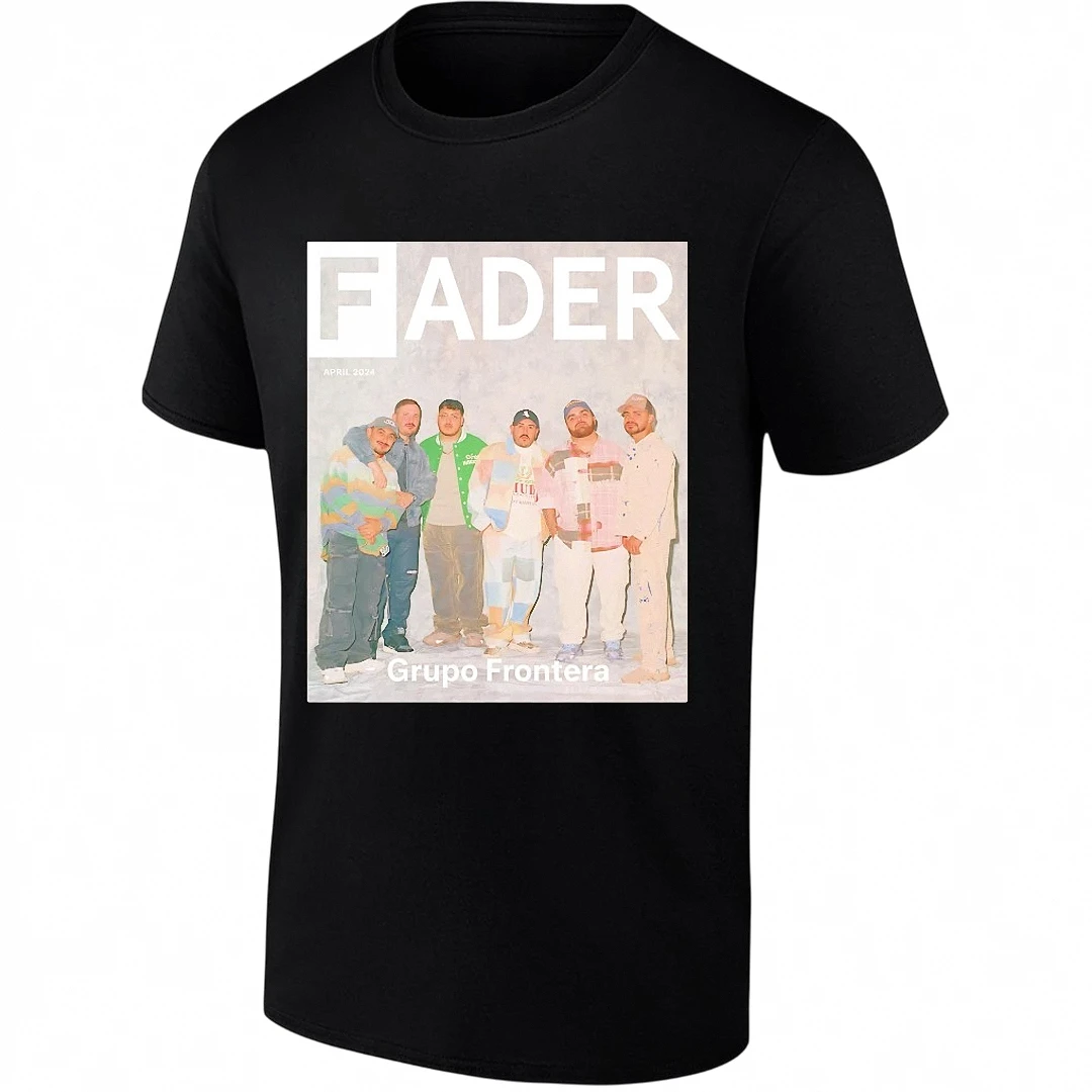 Grupo Frontera FADER Magazine Cover Graphic Tee, Vintage Band Shirt for Music Fans