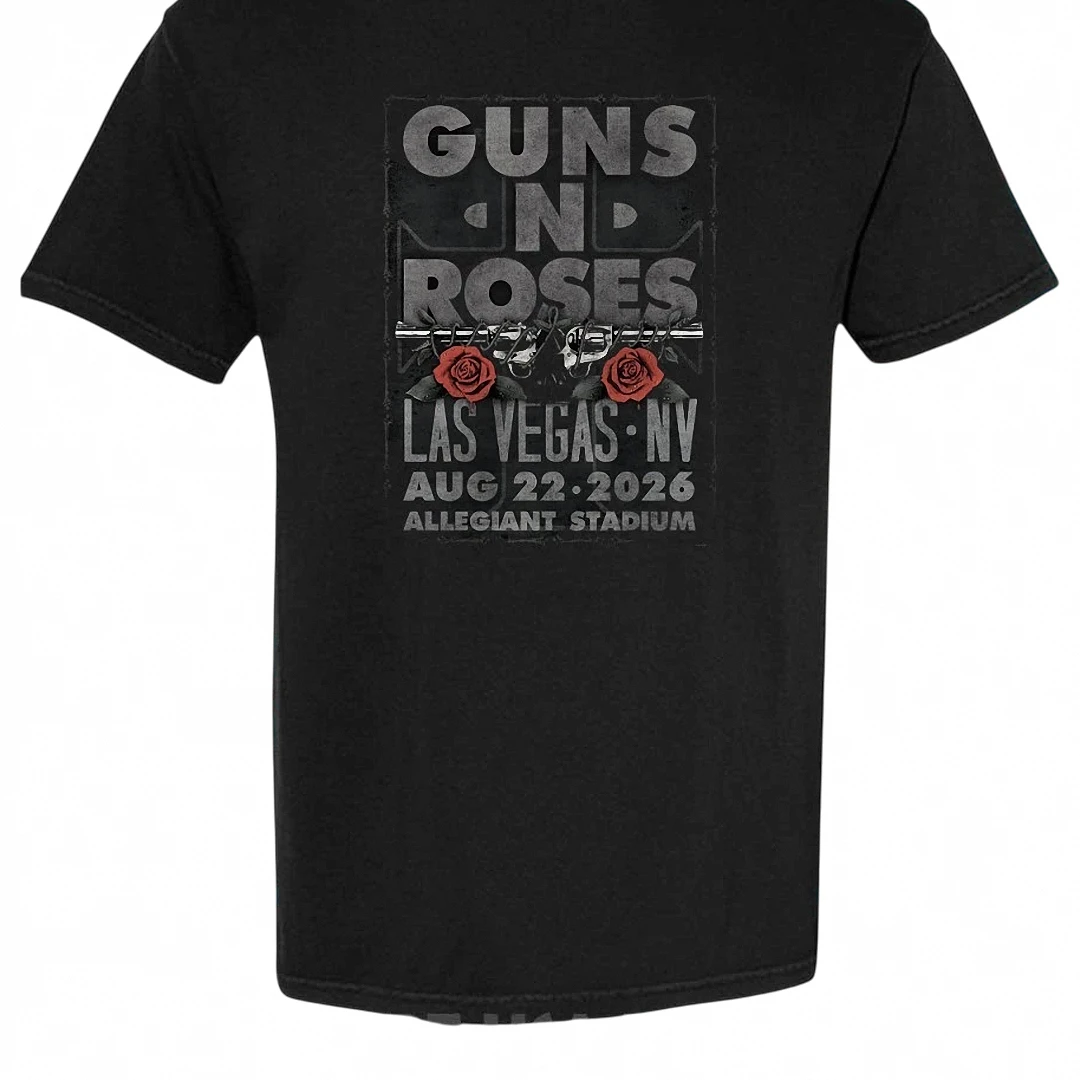 Guns N Roses Las Vegas NV Aug 22 2026 Allegiant Stadium Tee, Vintage Rock Concert Tour Shirt