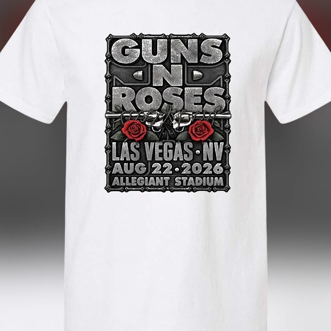 Guns N Roses Las Vegas NV Aug 22 2026 Tee Allegiant Stadium Concert Tour T-Shirt