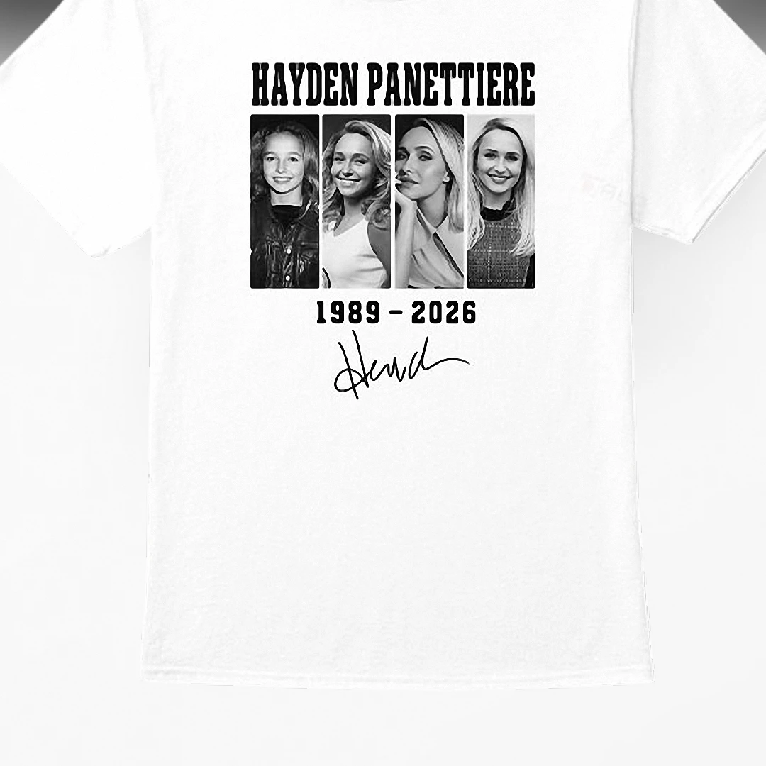 Hayden Panettiere 1989-2026 Memorial Tribute Tee, Vintage Celebrity Fan Graphic Shirt