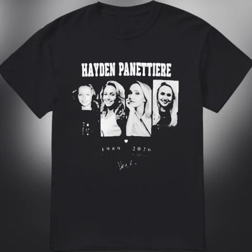 Hayden Panettiere 1989 2026 Memorial Tribute Tee, Vintage Retro Bootleg Graphic T-Shirt for Fans