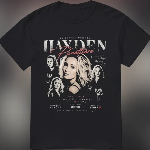 Hayden Panettiere In Loving Memory Tribute Tee, Forever in Our Hearts Vintage Graphic Shirt