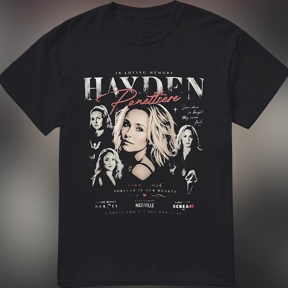 Hayden Panettiere In Loving Memory Tribute Tee, Forever in Our Hearts Vintage Graphic Shirt
