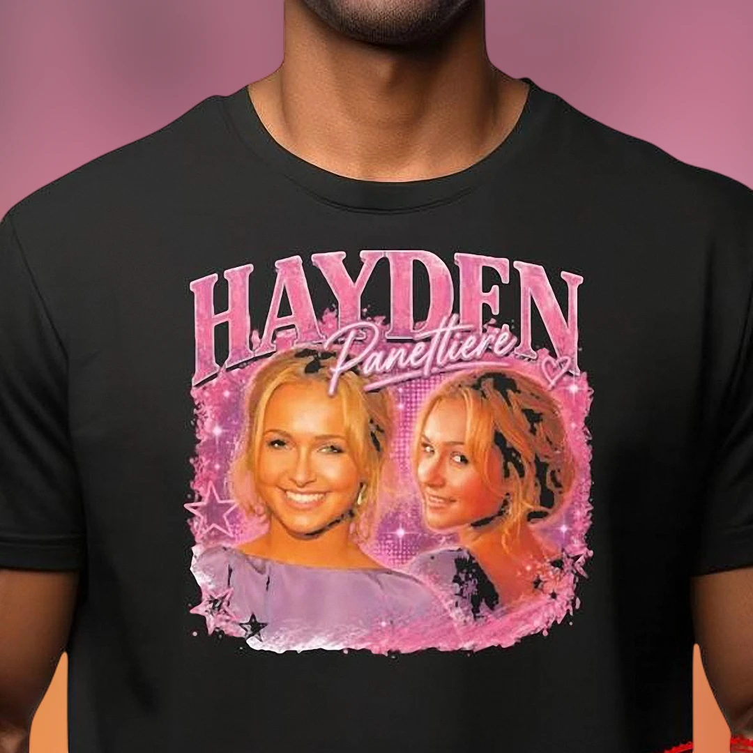 Hayden Panettiere Tee Vintage Y2K Tribute Graphic T-Shirt for Fans
