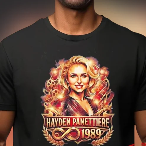 Hayden Panettiere Tribute 1989 Graphic Tee, Vintage Celebrity Memorial Shirt for Fans