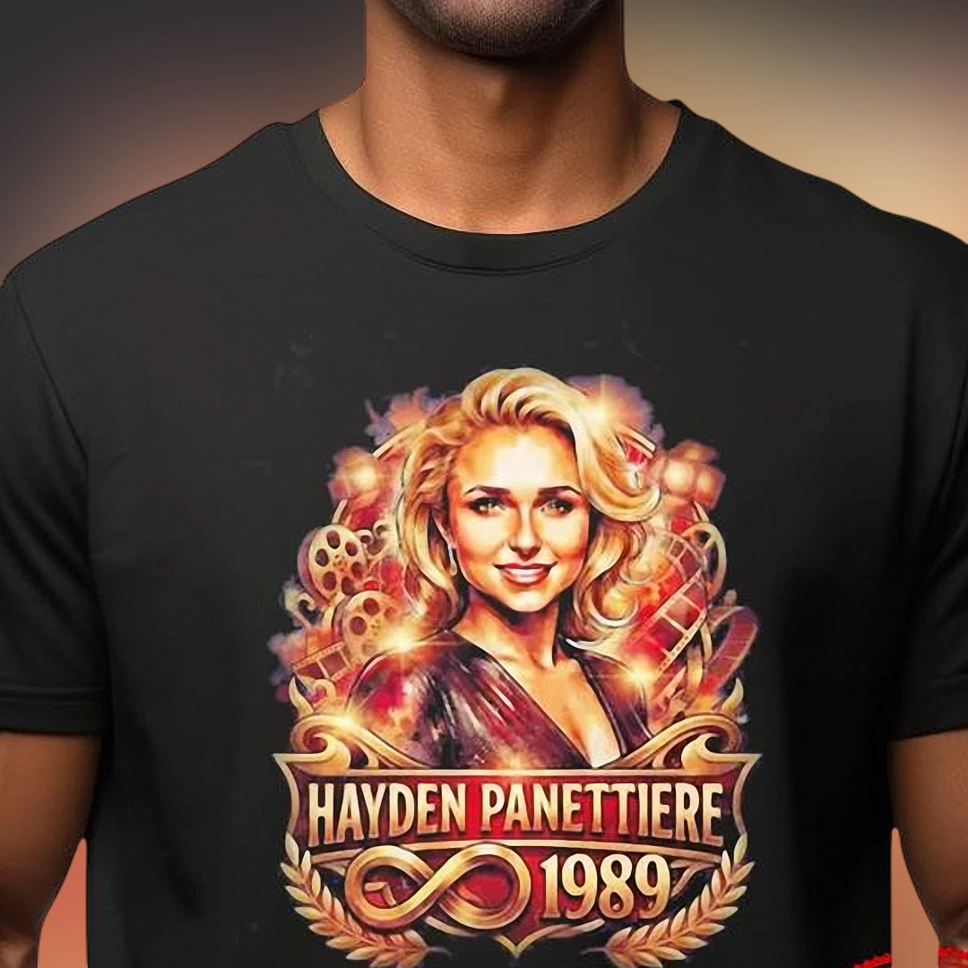 Hayden Panettiere Tribute 1989 Graphic Tee, Vintage Celebrity Memorial Shirt for Fans