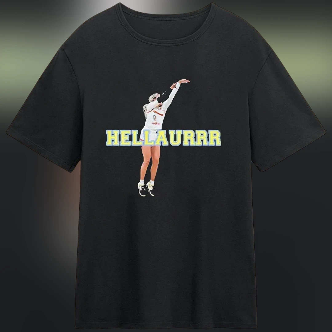 Hellaurrr Caitlin Clark Basketball Tee, Funny Retro Sports Graphic T-Shirt Gift