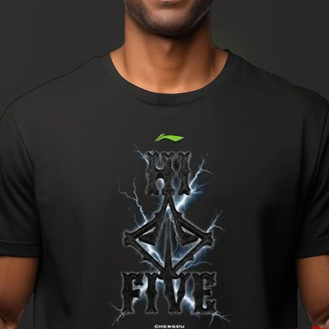 HI FIVE Lightning Graphic Tee, Gothic Edgy Urban Streetwear T-Shirt