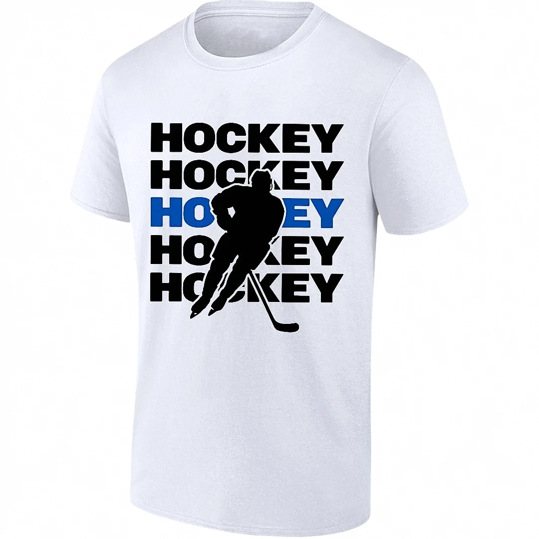 Hockey Tee Graphic Ice Hockey Player Silhouette Shirt for Sports Fans and Players