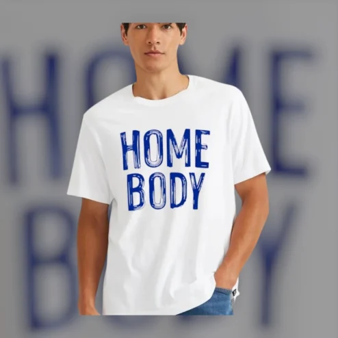 Home Body Introvert Cozy Lounge Tee Casual Stay Home Graphic T-Shirt Gift for Men