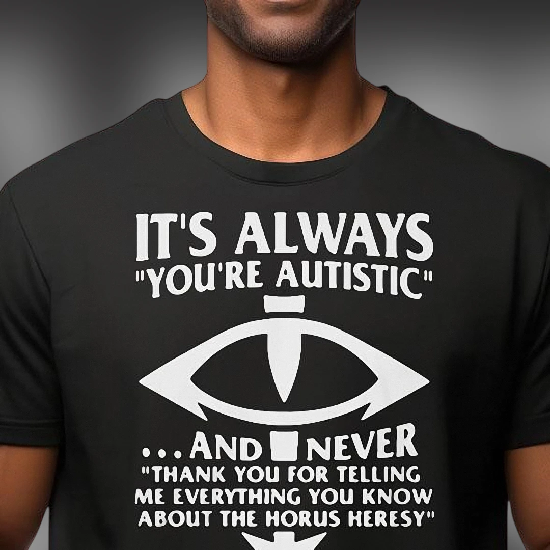 Horus Heresy Info Dump Graphic Tee, Funny Warhammer Lore Gamer T-Shirt