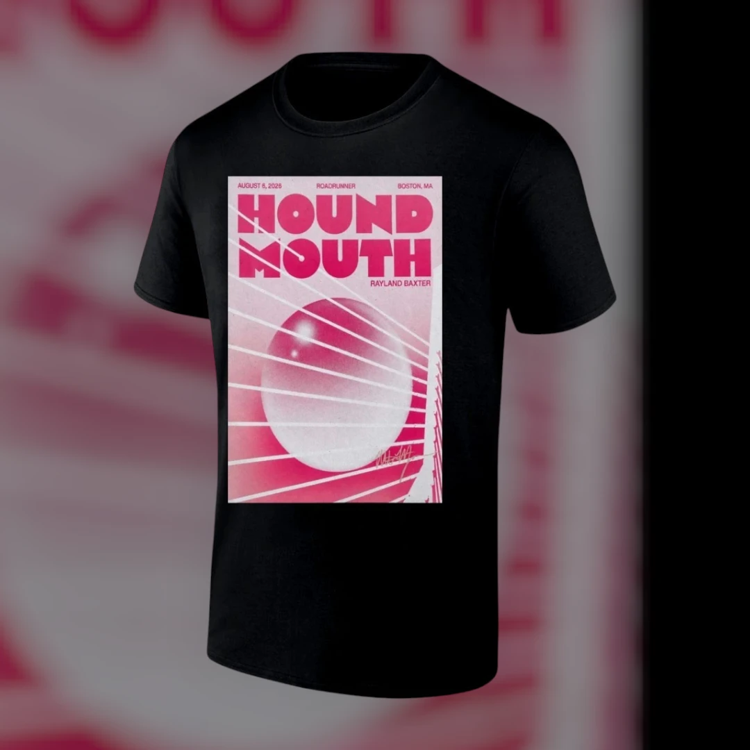 Houndmouth Roadrunner Boston Concert Tee with Rayland Baxter August 6 2026