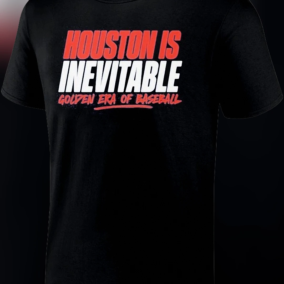 Houston Is Inevitable Golden Era Baseball Tee, Retro Houston Sports Fan Graphic T-Shirt, Game Day Apparel