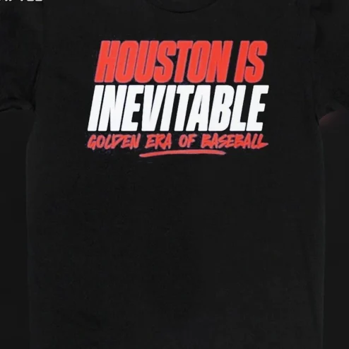 Houston Is Inevitable Golden Era of Baseball Tee, Retro Houston Sports Fan Graphic Shirt
