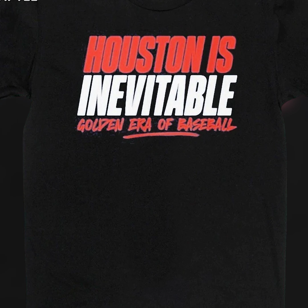 Houston Is Inevitable Golden Era of Baseball Tee, Retro Houston Sports Fan Graphic Shirt