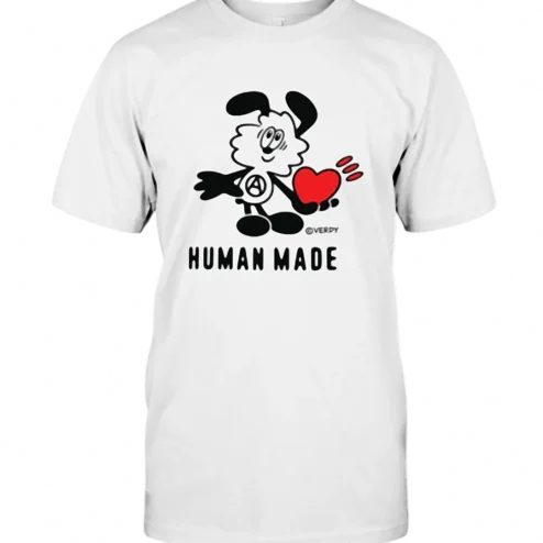Human Made Tee Cartoon Character Heart Graphic Streetwear T-Shirt