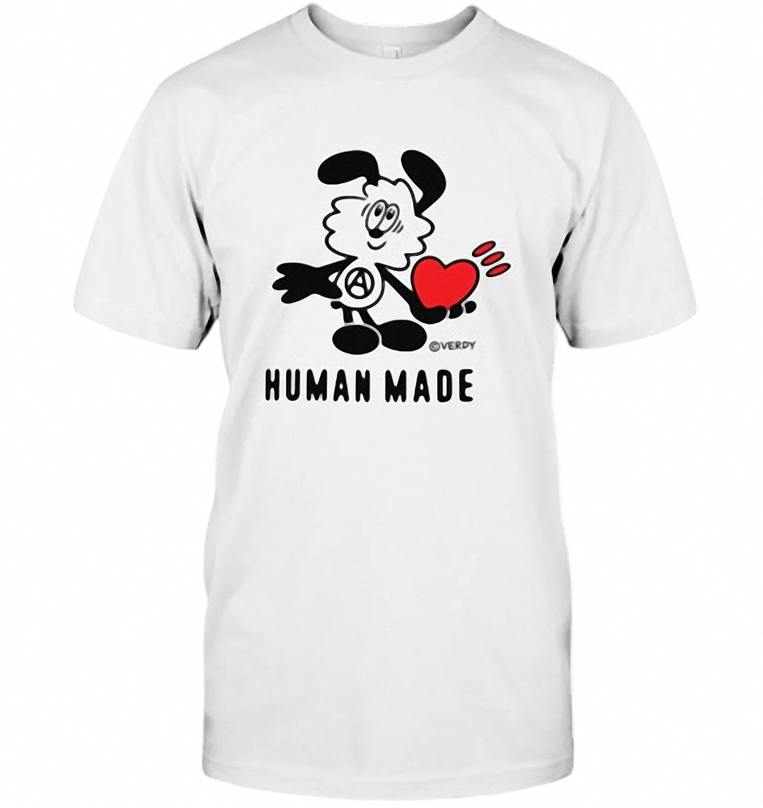 Human Made Tee Cartoon Character Heart Graphic Streetwear T-Shirt