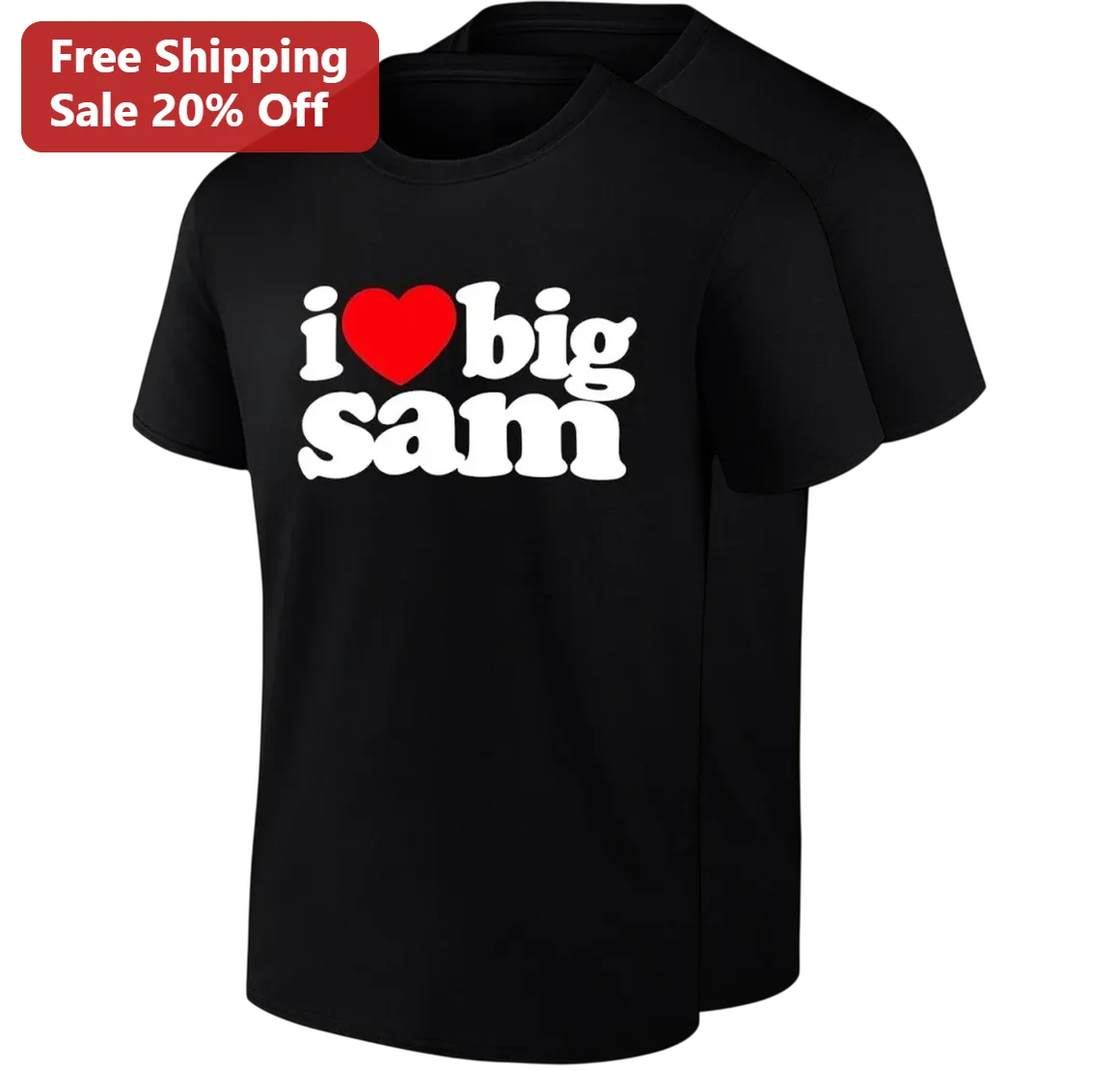 I Heart Big Sam Tee, Funny Sam Allardyce Football Manager Fan Shirt, Soccer Fan Gift for Men and Women