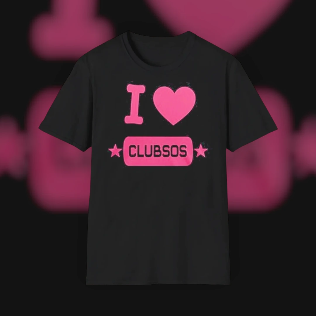 I Heart CLUBSOS Graphic Tee 5 Seconds of Summer Fan Merch