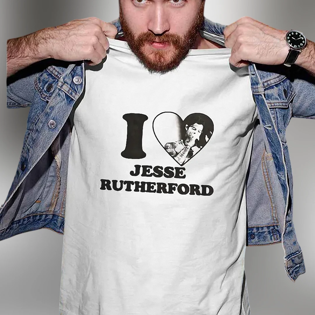I Heart Jesse Rutherford Tee Vintage Style Graphic Fan Shirt Gift for Music Fans
