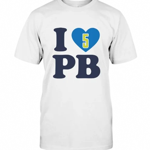 I Heart PB 5 Tee Paige Bueckers Basketball Fan Graphic T-Shirt