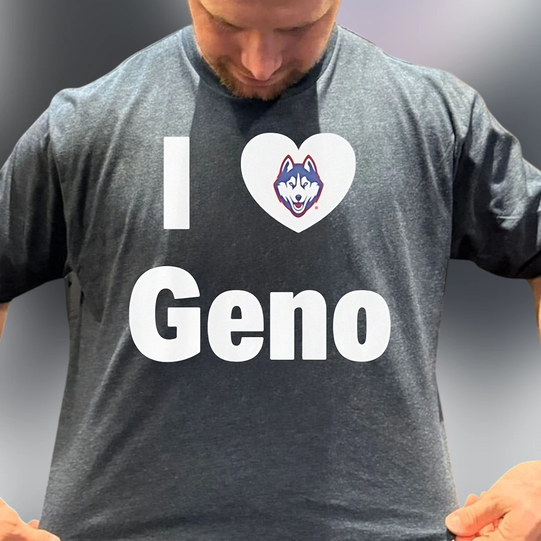 I Love Geno UConn Huskies Basketball Tee, Geno Auriemma Fan Shirt for Men and Women