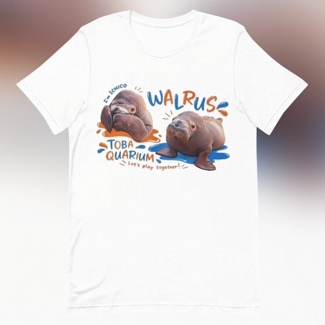 I'm Ichico Walrus Toba Aquarium Tee Cute Marine Life Graphic Shirt