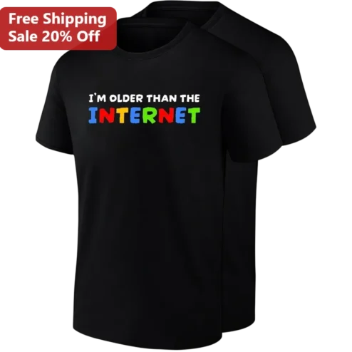 I'm Older Than The Internet Tee, Funny Retro Tech Humor Shirt, Birthday Gift for Gen X Tech Lovers