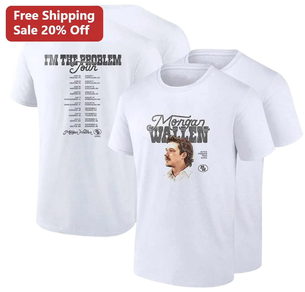 I'm the Problem Tour Morgan Wallen Tee, Vintage Country Concert Graphic Shirt Gift for Fans