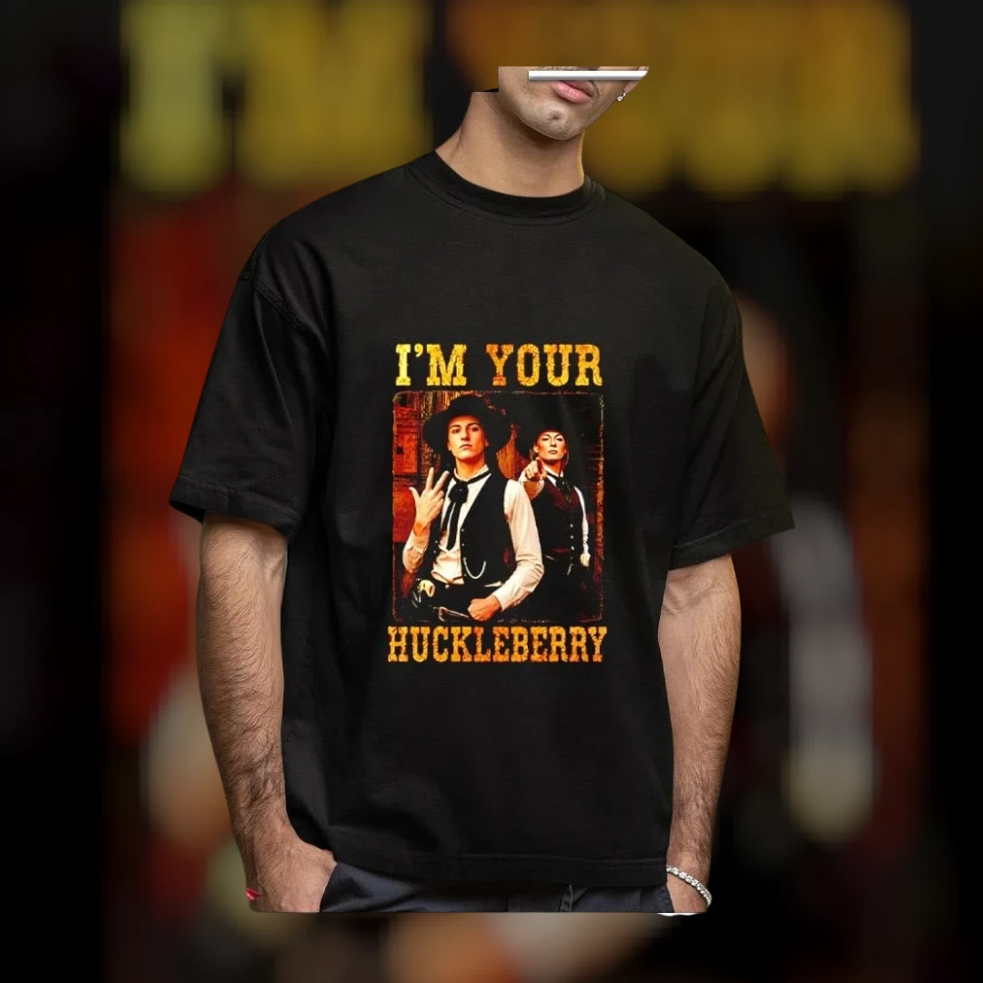 I'm Your Huckleberry Doc Holliday Tombstone Quote Vintage Western Tee