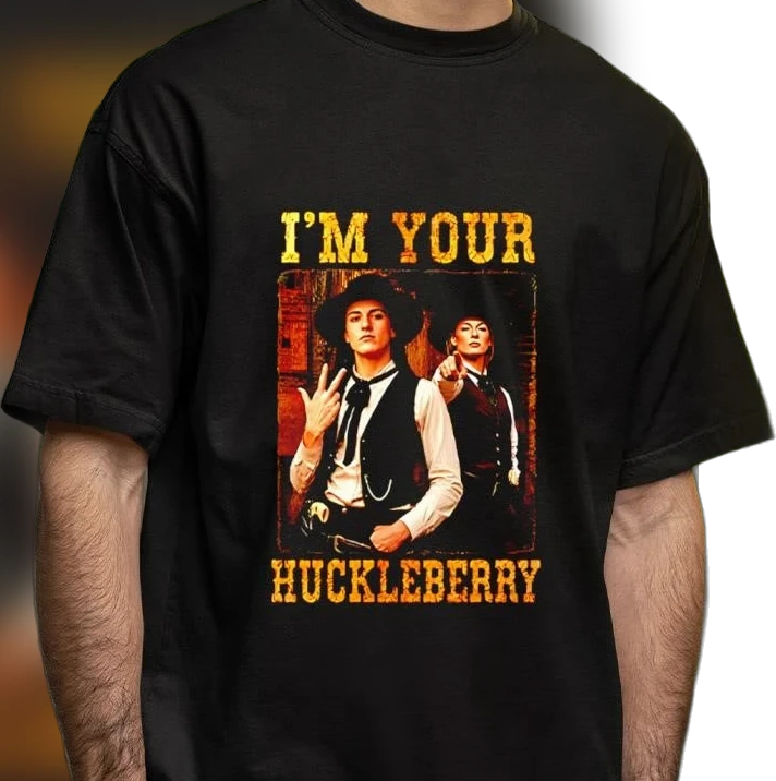 I'm Your Huckleberry Doc Holliday Tombstone Tee, Vintage Western Movie Quote Graphic T-Shirt