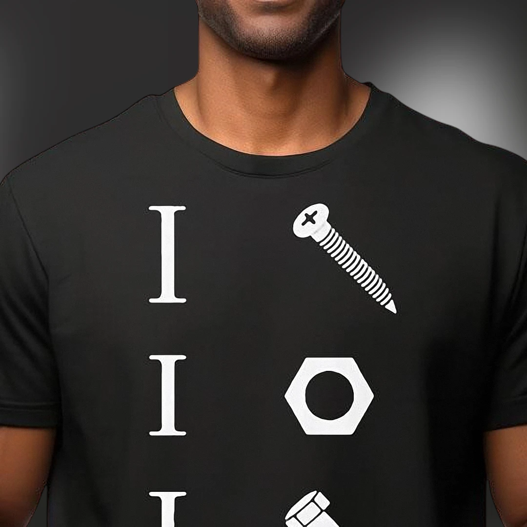 I Screw I Nut I Bolt Tee Funny Mechanic Pun Graphic T-Shirt Gift for Men Handyman Apparel